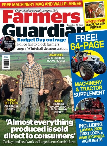 Farmers Guardian – 28 November 2025 Cover