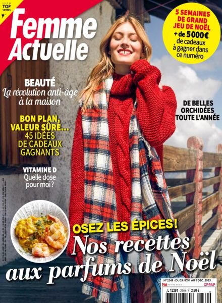 Femme Actuelle – 29 Novembre 2025 Cover