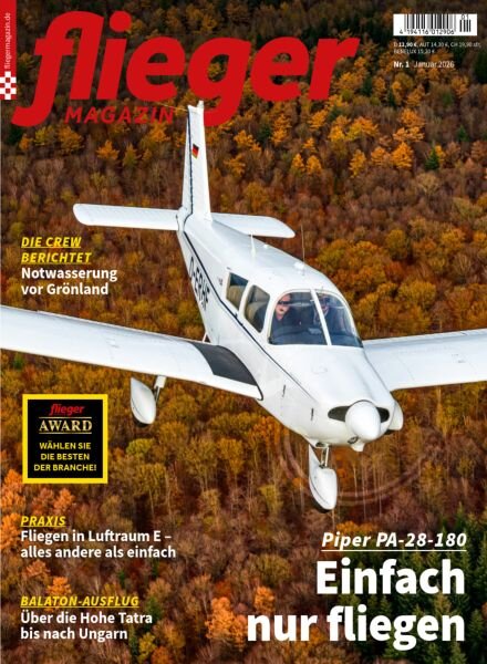 Fliegermagazin – Januar 2026 Cover