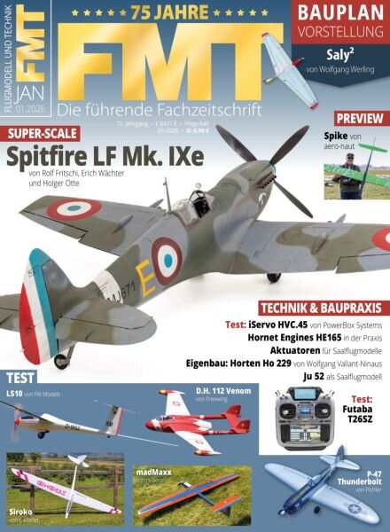 FMT Flugmodell und Technik – Januar 2026 Cover