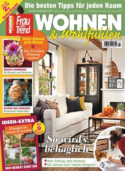 Frau im Trend Wohnen & Wohlfuhlen – September-Oktober 2025 Cover
