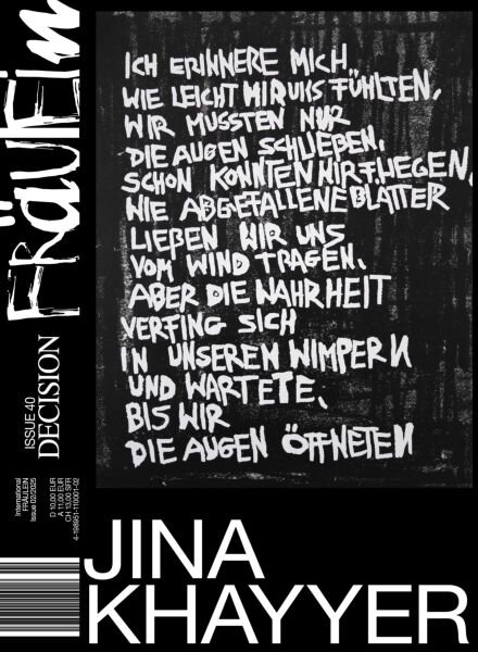 Fraulein Magazin English Edition – November 2025 Cover
