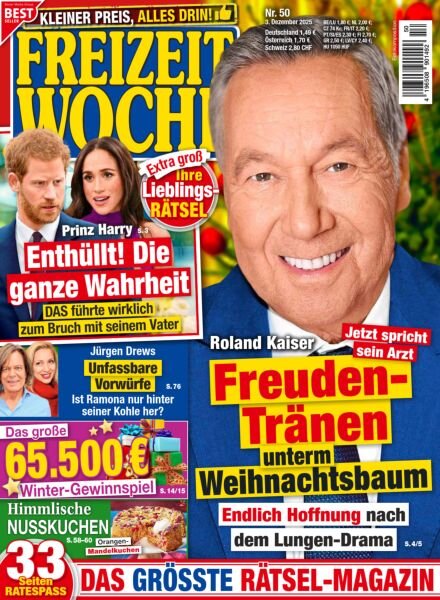 Freizeitwoche – 3 Dezember 2025 Cover