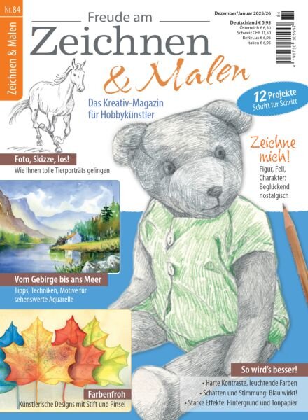 Freude am Zeichnen & Malen – Dezember 2025 – Januar 2026 Cover