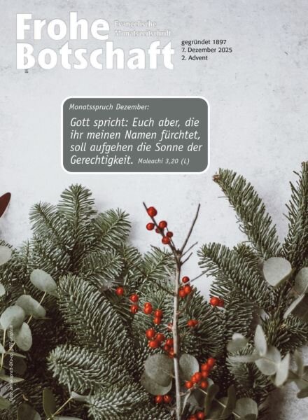 Frohe Botschaft – 7 Dezember 2025 Cover