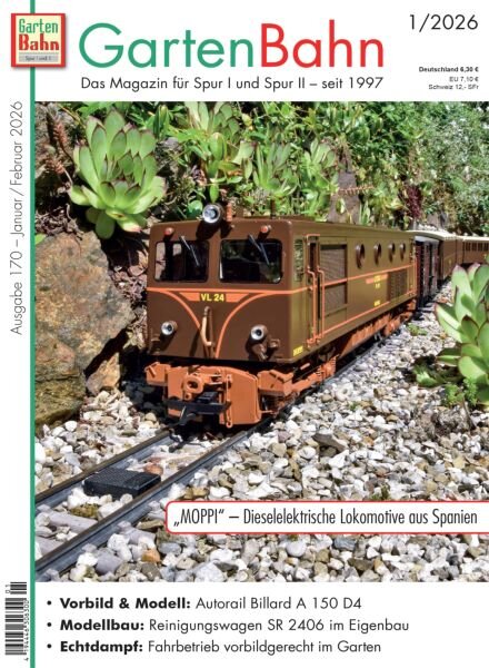 GartenBahn – Januar 2026 Cover