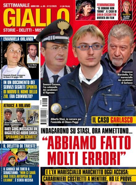 Giallo – 3 Dicembre 2025 Cover