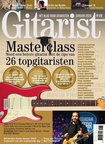 Gitarist Netherlands – Januari 2026 Cover