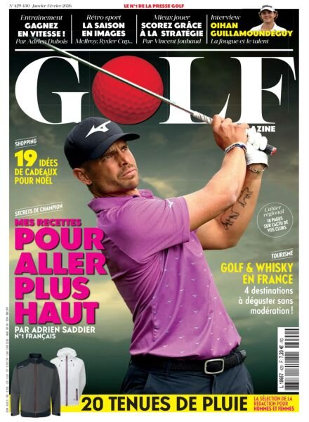 Golf Magazine France – Janvier-Fevrier 2026 Cover