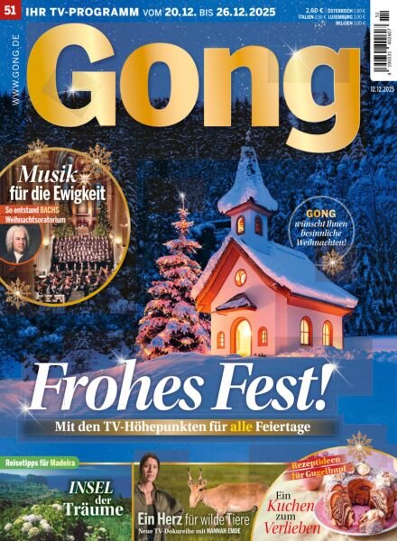 Gong Magazin – Dezember 2025 Cover