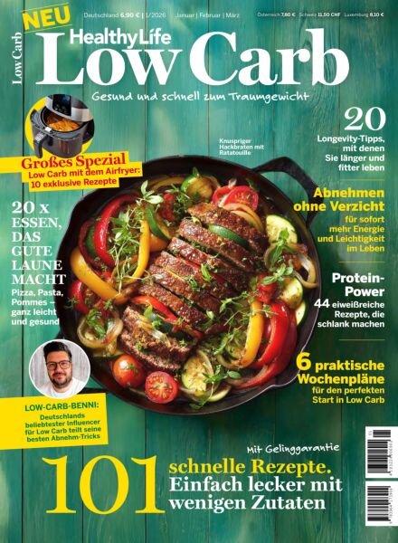 Healthy Life Low Carb – Januar-Februar-Marz 2026 Cover