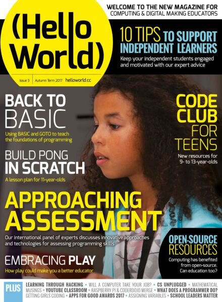 Hello World – Issue 3 Autumn 2017 Cover