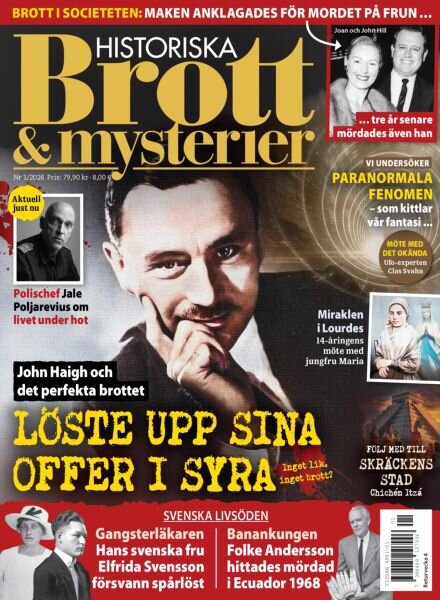 Historiska Brott & Mysterier – December 2025 Cover