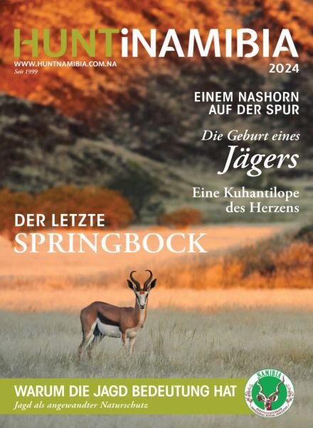 Huntinamibia Deutsche Ausgabe – 2024 Cover