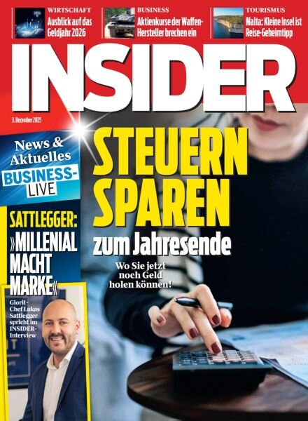 Insider Austria – 3 Dezember 2025 Cover