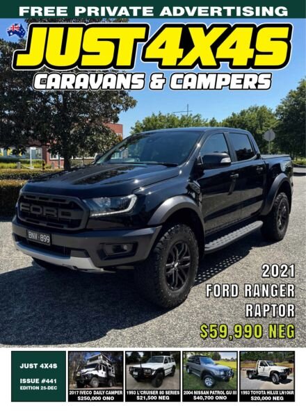 Just 4x4s, Caravans & Campers – Issue 441 2025 Cover