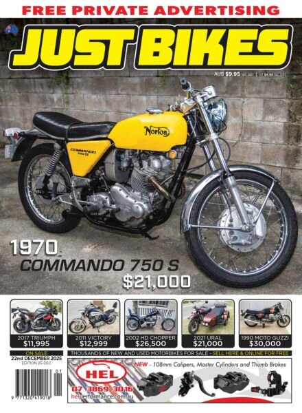 Just Bikes – December 2025 Cover