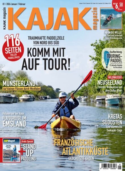 kajak-Magazin – Januar 2026 Cover