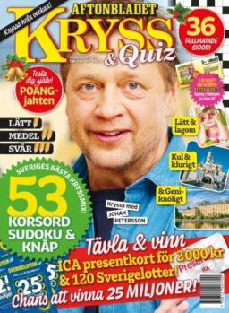 Kryss & Quiz – 15 December 2025