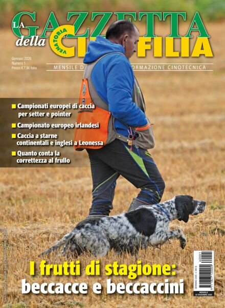 La Gazzetta Della Cinofilia Venatoria – Gennaio 2026 Cover