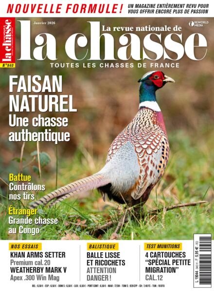 La Revue nationale de La chasse – Janvier 2026 Cover