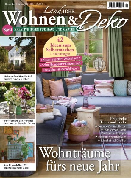 LandIDEE Wohnen & Deko – Januar 2026 Cover