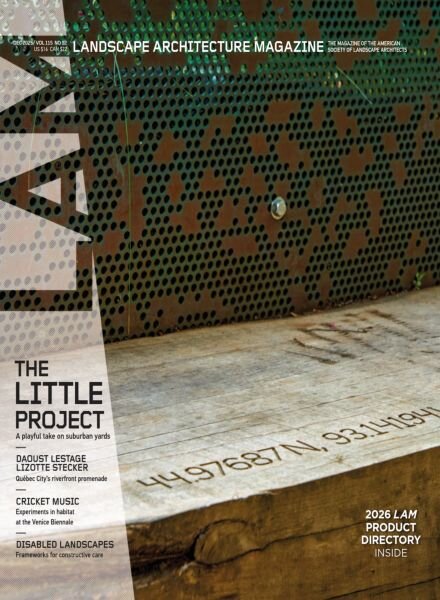 Landscape Architecture Magazine USA – December 2025 Cover
