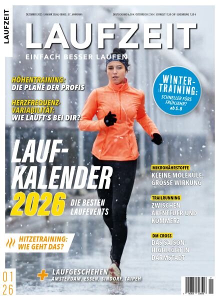 Laufzeit Magazin – Dezember 2025-Januar 2026 Cover