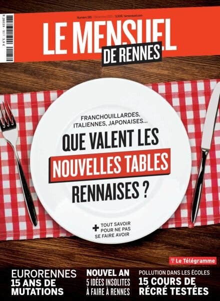 Le Mensuel de Rennes – Decembre 2025 Cover
