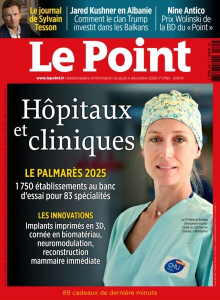 Le Point – 4 Decembre 2025 Cover