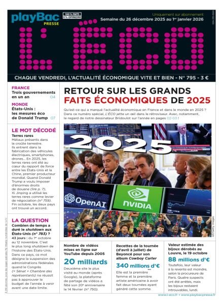 L’eCO – 26 Decembre 2025 Cover