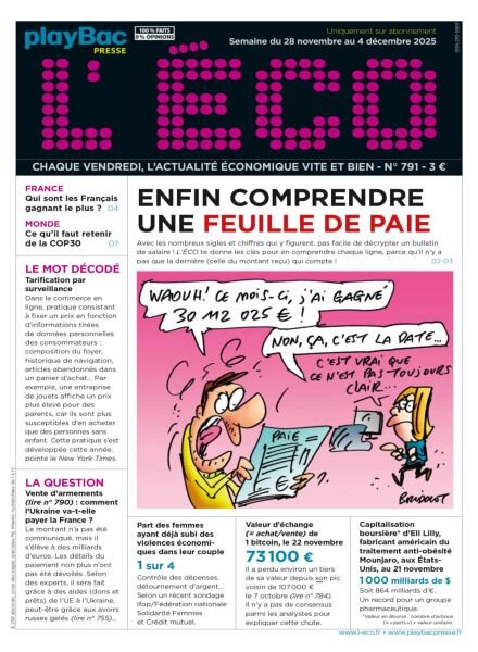 L’eCO – 28 Novembre 2025 Cover
