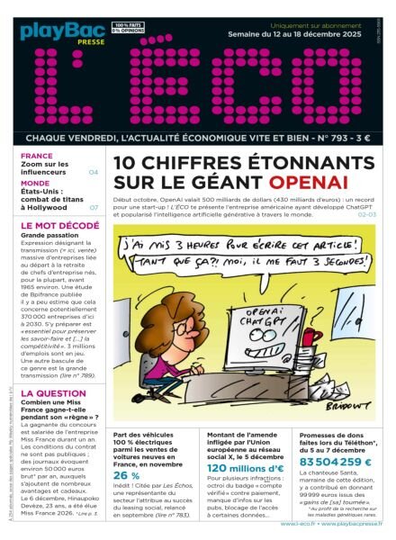 L’eCO – Decembre 2025 Cover