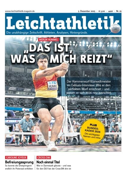 Leichtathletik – 3 Dezember 2025 Cover