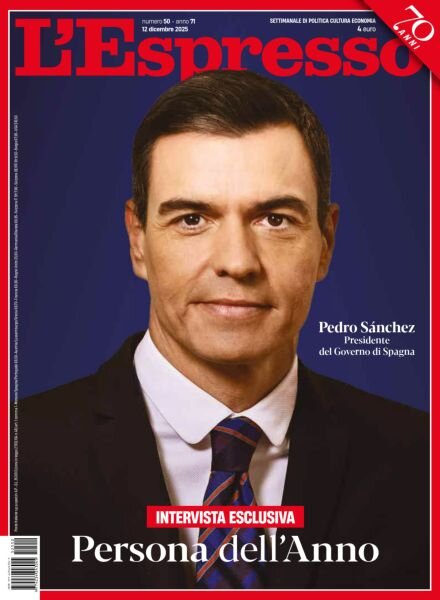 L’Espresso – 12 Dicembre 2025 Cover