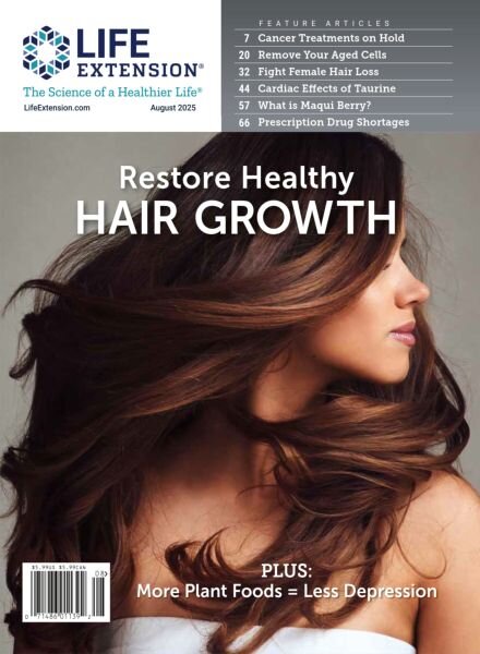 Life Extension Magazine – August 2025 Cover