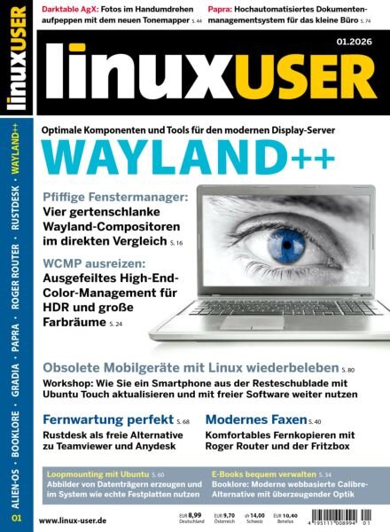 LinuxUser – Januar 2026 Cover