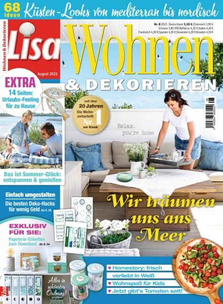 Lisa Wohnen & Dekorieren – August 2025 Cover