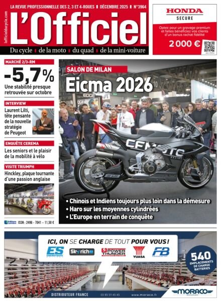 L’Officiel du Cycle – Decembre 2025 Cover