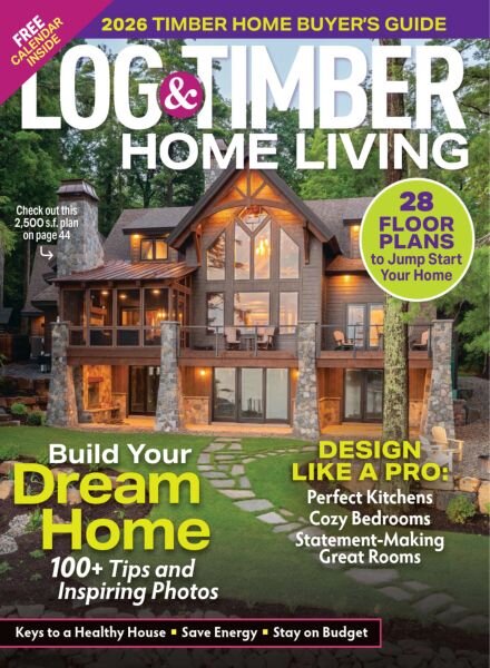 Log & Timber Home Living – December 2025 Cover