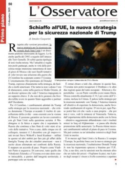 L’Osservatore – 13 Dicembre 2025