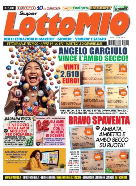 Lottomio del Giovedi – 2 Dicembre 2025 Cover