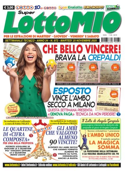 Lottomio del Giovedi – 25 Novembre 2025 Cover