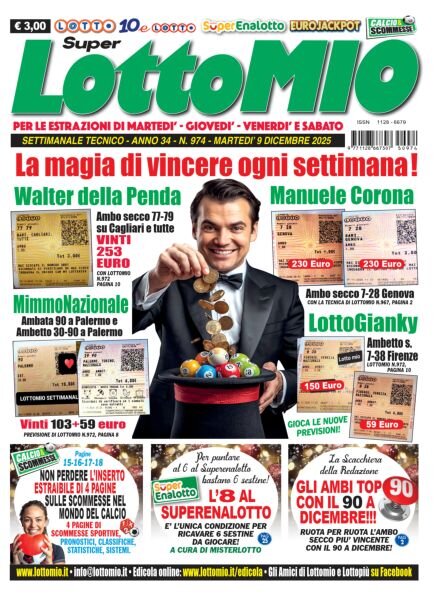 Lottomio del Giovedi – 9 Dicembre 2025 Cover