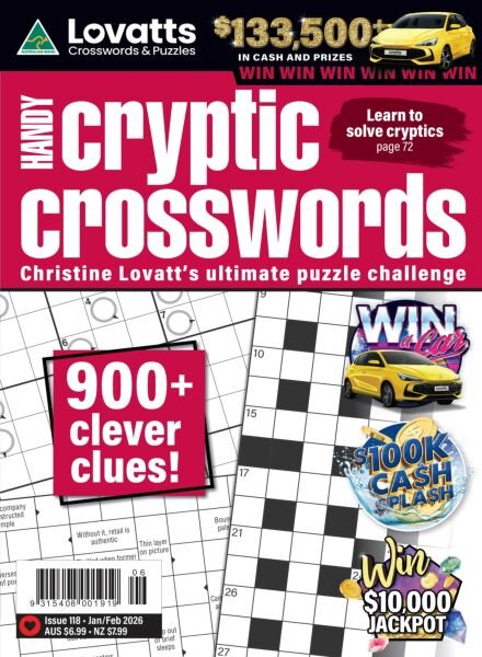 Lovatts Handy Cryptic – Issue 118 2025 Cover