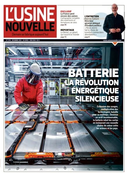 L’Usine Nouvelle – Decembre 2025 Cover