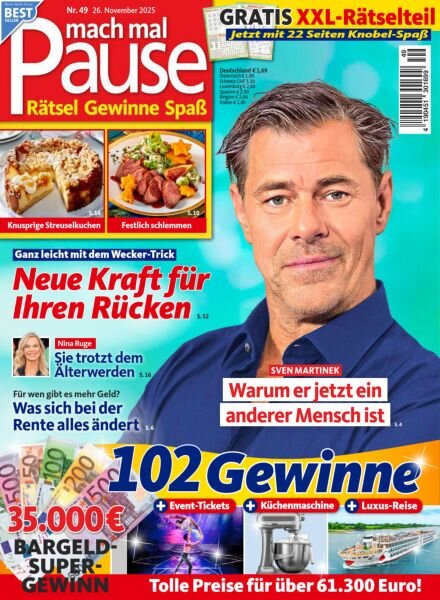 Mach mal Pause – 26 November 2025 Cover