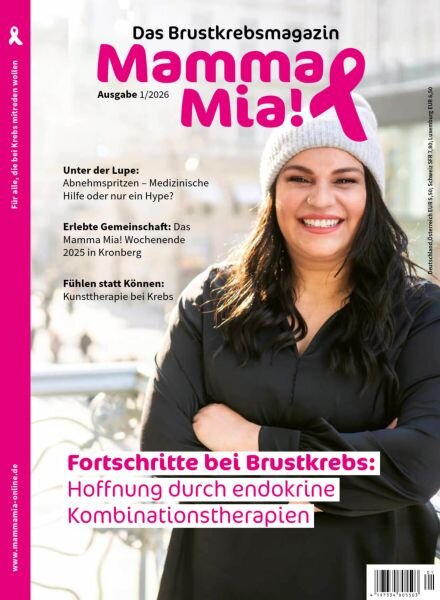 Mamma Mia! Brustkrebsmagazin – Nr1 2026 Cover