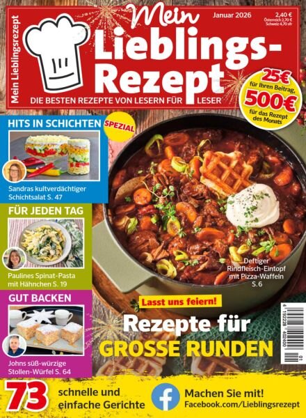 Mein Lieblingsrezept – Januar 2026 Cover