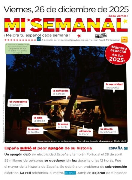 Mi Semanal – 26 Diciembre 2025 Cover